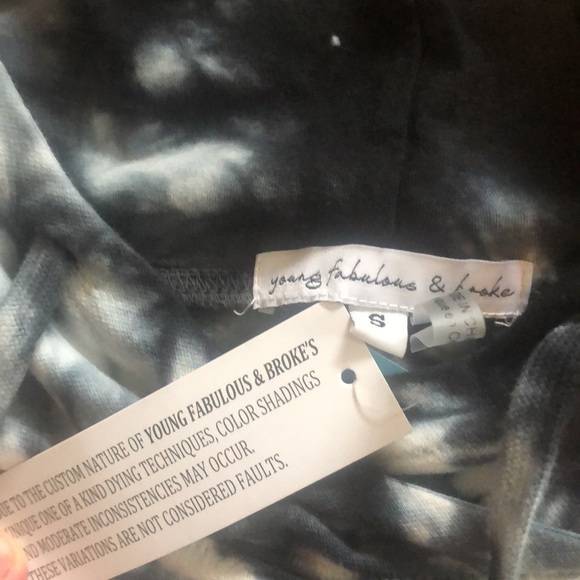 🆕Young Fabulous & Broke tiedye Los Angeles Hoodie - Picture 2 of 5